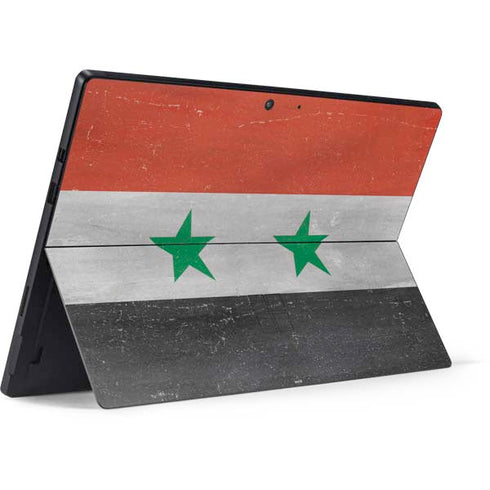Syria Flag Distressed Surface Pro 7 Skin